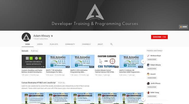 20 Tech YouTube Channels For Developers in 2024 12 The Adams Khoury Channel