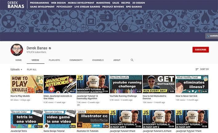 20 Tech YouTube Channels For Developers in 2024 8 Dereks Banas